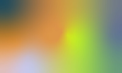 Abstract blurred background with warm and cool tones color palette.