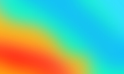 Colorful gradient background abstract smooth blend of orange, blue, and green