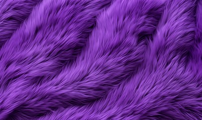 Fototapeta premium Close-up of wavy lavender faux fur with rich texture. Ideal for digital fabric samples, plush toy design, textile branding, or stylish fashion and decor mockups. Soft and high-resolution.