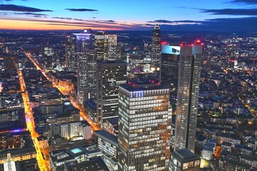 Frankfurt, abends