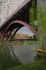 Obraz premium Bridge over Drava river in Maribor, Slovenia