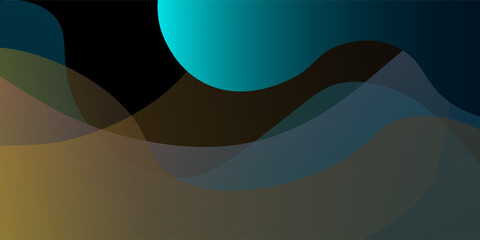 Blue, yellow, pink abstract fluid background. Vector illustration