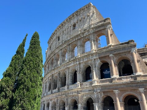 Colosseum in Rome, Italy (black and white) - Powered by Adobe