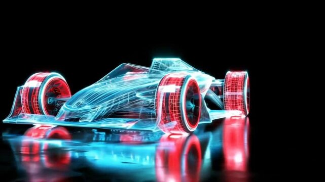 A Cyberpunk Formula Car