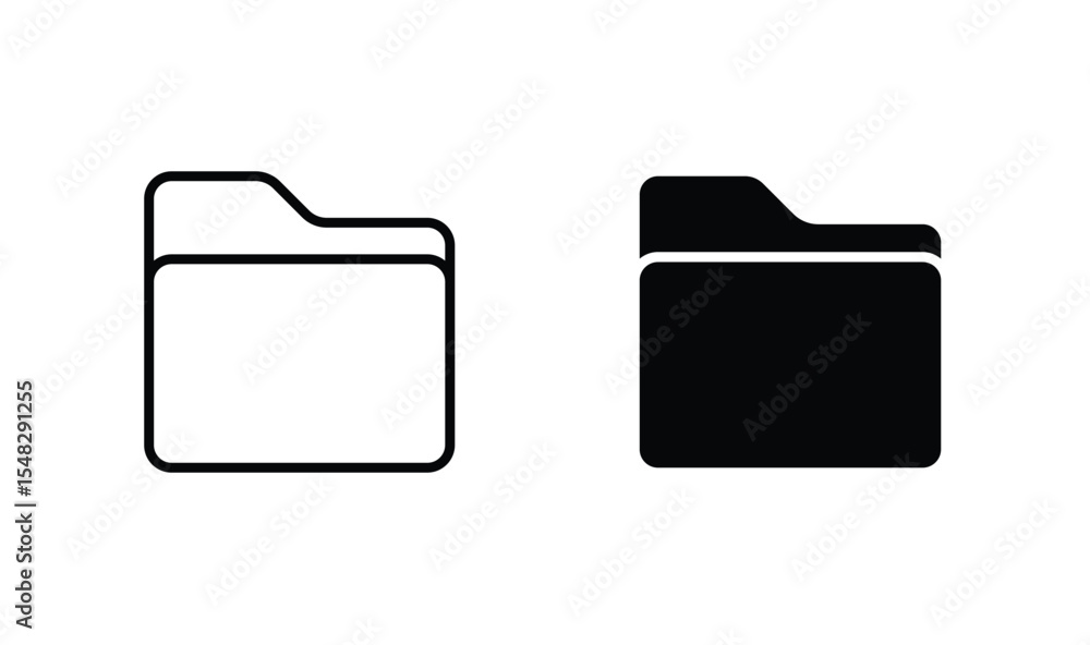 Poster file folder icon. document symbol. binder sign