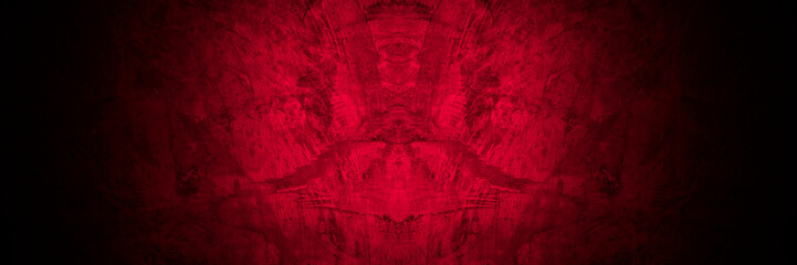 Obraz na płótnie Canvas Old wall texture cement black red background abstract dark color design are light with white gradient background.