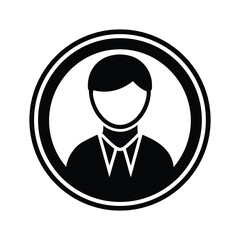 Silhouette male person icon