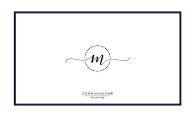 M or MM Alphabet letters logo monogram icon