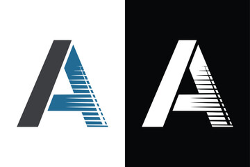 Letter A letter design. A technology letter with Bird icon abstract vector logo icon circle logotype.