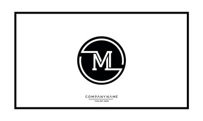 M or MM Alphabet letters logo monogram icon