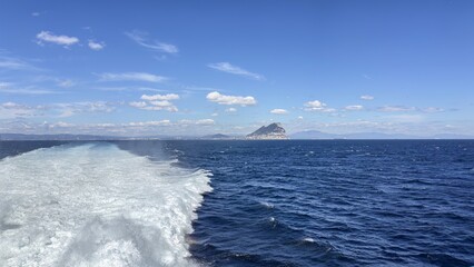 Panoramic view of the Strait of Gibraltar from Ceuta