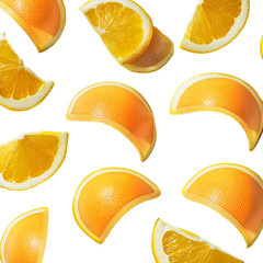 Pattern of stylish sun visors made from transparent citrus peels, photoreal, clean background