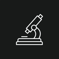 Microscope Icon Scientific Research, Biology, Lab And Magnification Tool