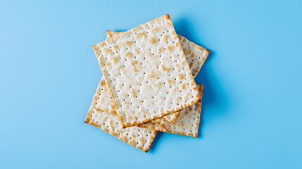 Kosher matzah background for Jewish holiday design