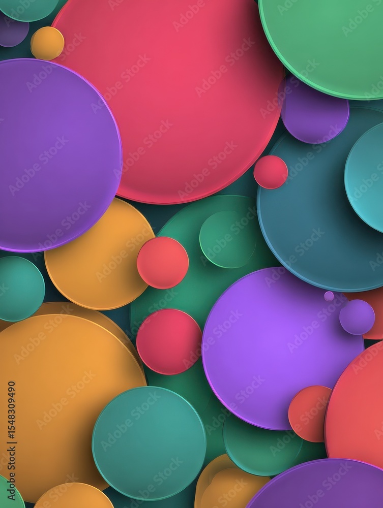 Aufkleber abstract colorful background with circles and dots. vector illustration for your design