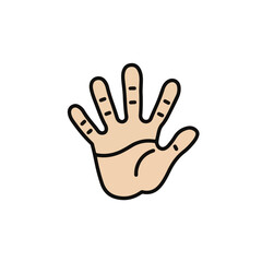 Fototapeta premium Open hand palm.