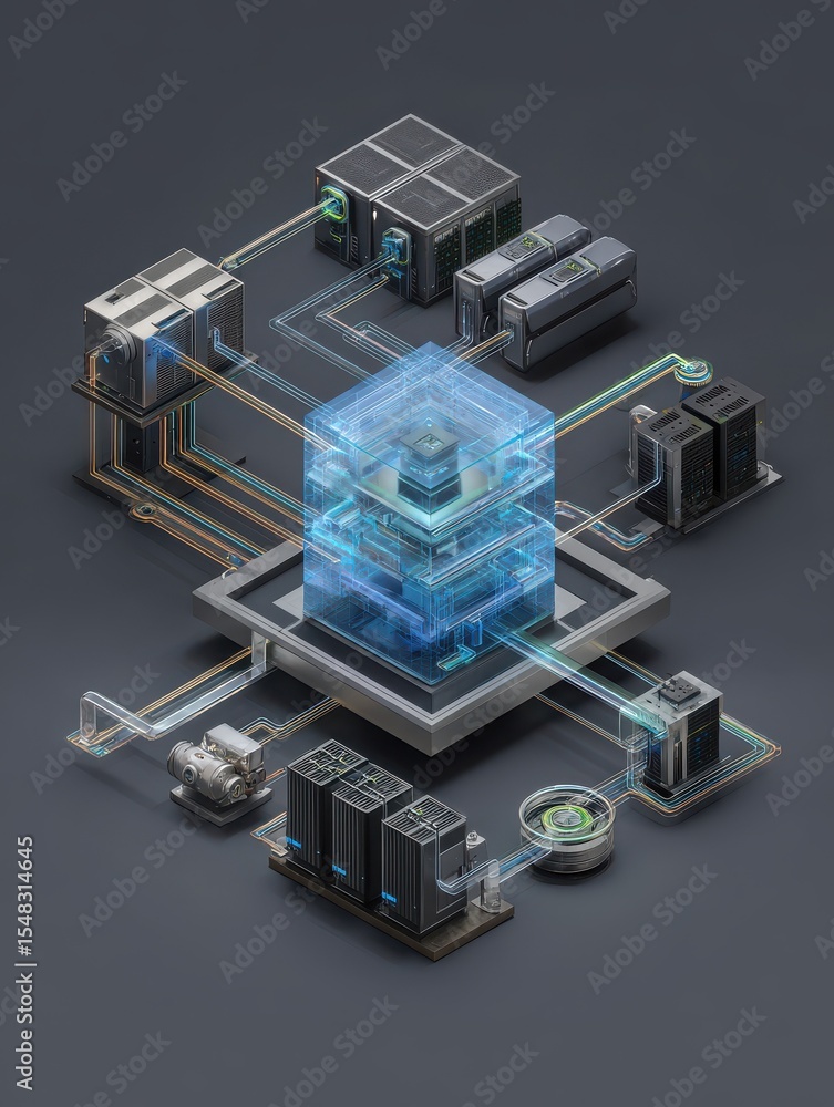 Aufkleber isometric a conceptual diagram showing how hydrogen can be integrated into powering large data cente