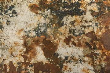 Rustic corroded metal texture with brown and orange patina