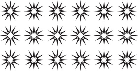 Black and white icons set: seamless vector pattern with floral and snowflake design elements for winter holiday decoration