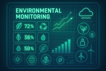 Environmental Monitoring Dashboard With Data Graphics