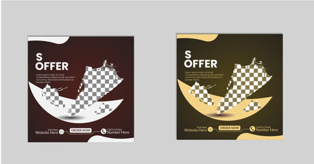 shoes post design template for social media