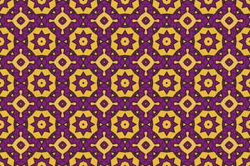 Seamless Design Luxury Tile Wallpaper Graphic Fabric Endless Interior Visual Symmetric Art Perspective Textile Shape Geometric Fashion Template Texture Background Digital Cloth Decoration Pattern.