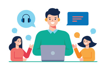 business people with laptop