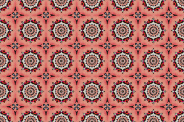 Seamless Fabric Cloth Perspective Template Luxury Tile Digital Decoration Visual Symmetric Texture Art Interior Graphic Textile Endless Background Wallpaper Fashion Shape Design Geometric Pattern.