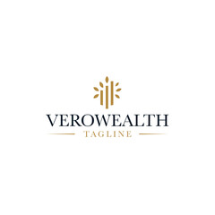 Obraz premium Wealth Logo Vector Stock Vectors and Vector Art 