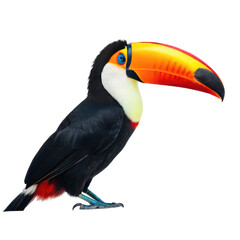 Toucan animal png colorful large-billed bird png tropical rainforest species png exotic avian wildlife png distinctive beak bird png transparent background image