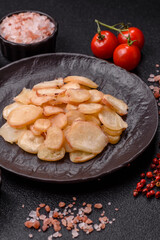 Food, dried squid in shavings or chopped as snacks or jerky. Snack dried squid for beer