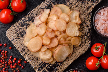 Food, dried squid in shavings or chopped as snacks or jerky. Snack dried squid for beer