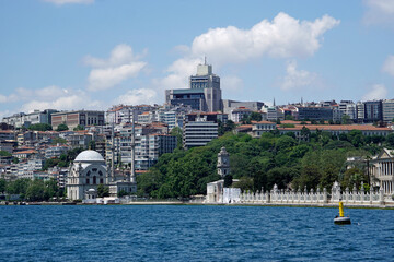 waterfront view over istanbul on a sunny day