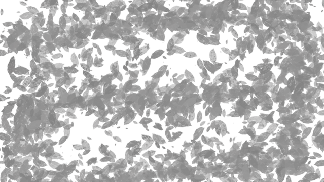 Dark leaves scattered background