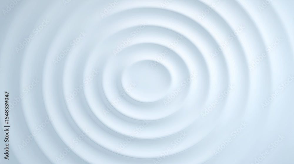 Poster circular ripple pattern with soft blue tones creates a calming effect. simple, smooth design offers 