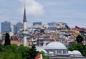 waterfront view over istanbul on a sunny day