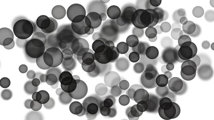 Blurred circles on black ground