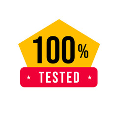 100% tested label png, verified chalkboard badge png, secure product tag png