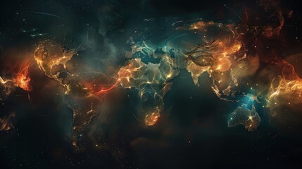 Abstract global map