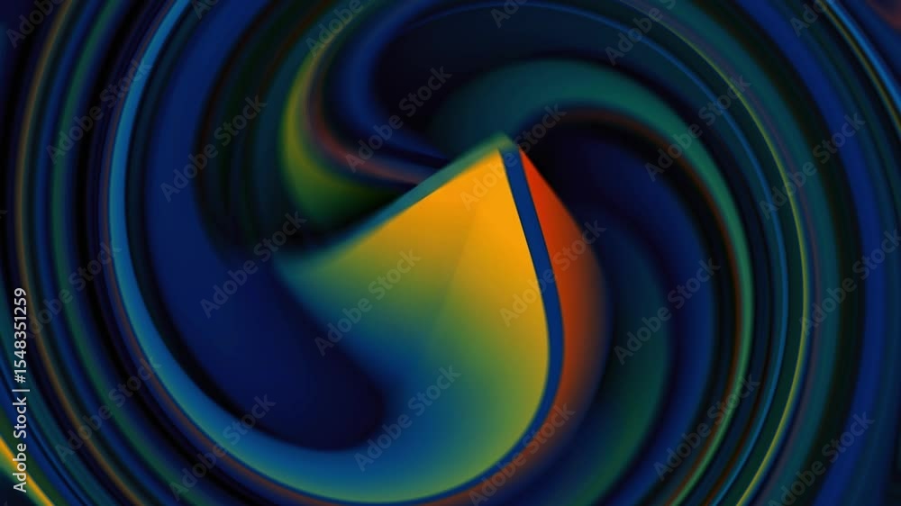 Poster video of abstract swirl: captivating abstract artwork featuring a dynamic vortex of colors and forms