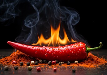 Fiery Red Chili Pepper A Culinary Inferno of Flavor and Heat