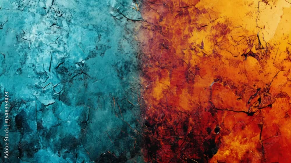 Poster a detailed view of an artistic piece with bold colors, suitable for use in designs related to art, c