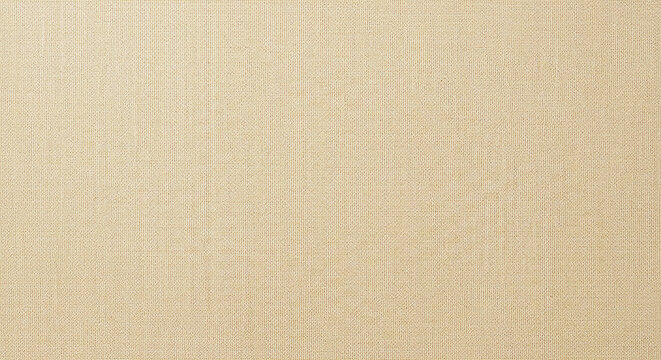 Close up of a beige fabric texture with a woven pattern and a subtle light and shadow effect visible