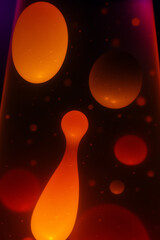 abstract background with bubbles lava lamp