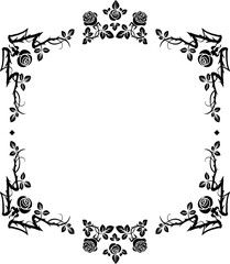 Beautiful floral frame