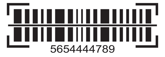 Barcode read vector icon set in black color.