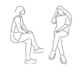 Psychologist and client, working through phobias, psychological trauma