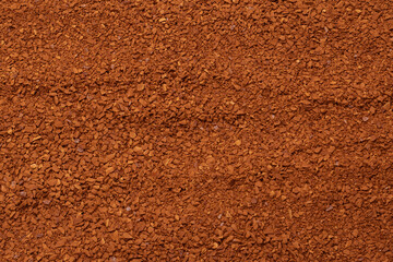 Instant coffee isolated on a background.