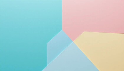 Abstract background with geometric pastel color paper design