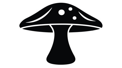 Silhouette of a Mushroom A Simple, Elegant Design
